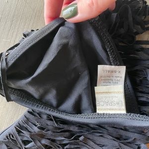 L*Space Fringe Bikini Top size XS